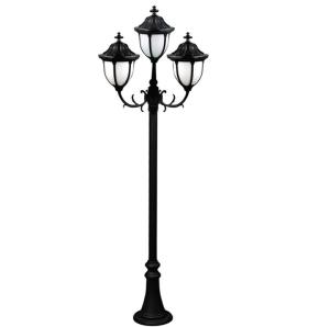 Wholesale Antique European Triple Head Cast Iron Lamp Post Anti Corrosion For Park Decorative from china suppliers