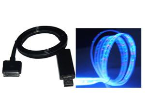 Wholesale Clear Flat colorful Glowing Optical Cable To Apple 30pin Dock Connector Cable from china suppliers