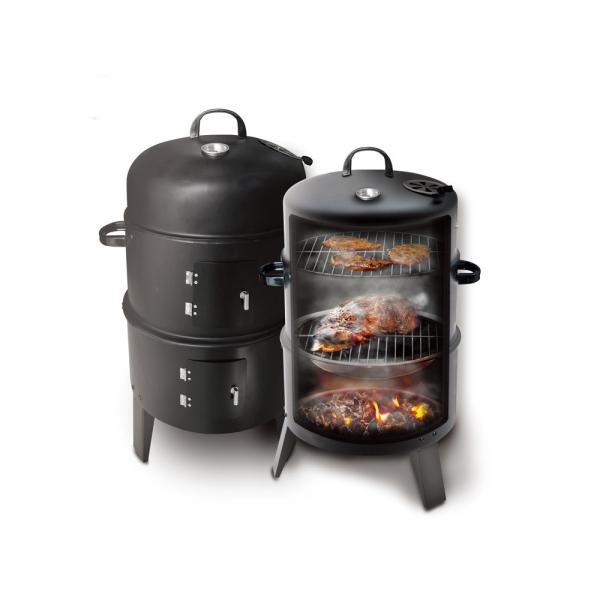 Outdoor Cooking Portable Charcoal BBQ Grill with Heat Indicator and Charcoal