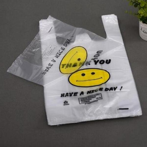 Cornstarch Biodegradable Plastic Shopping Bags Eco - friendly EN13432 / MSDS