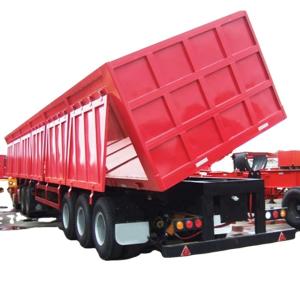 Wholesale 13 Tons Axles Side Dumping Cargo Trailer Truck for Rebar Transportation Requirements from china suppliers