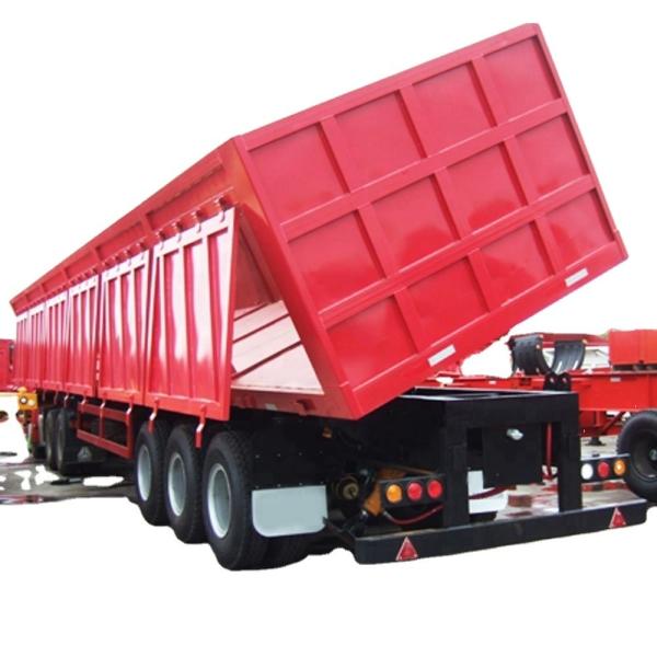 13 Tons Axles Side Dumping Cargo Trailer Truck for Rebar Transportation
