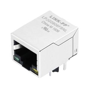 Wholesale Hanrun HR911130A Compatible LINK-PP LPJG0806FBNL RJ45 Gigabit Magnetics Jack Tab Down Green/Yellow Led from china suppliers