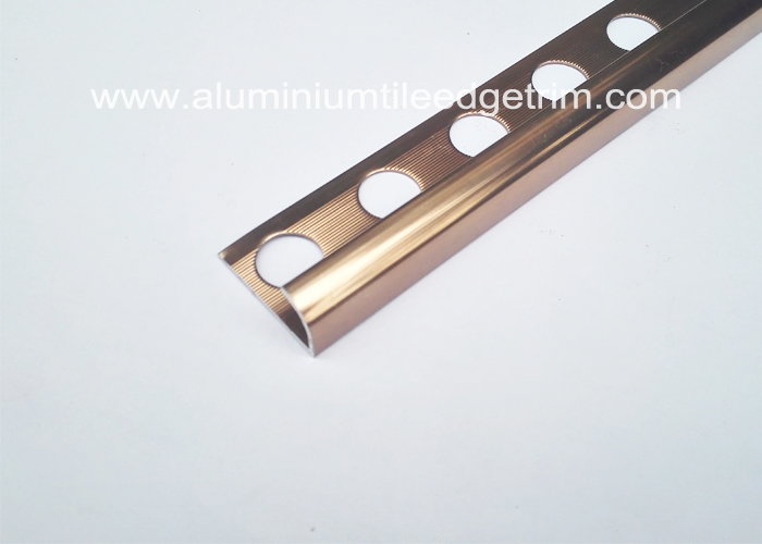 coffee color aluminium bullnose tile edge trim