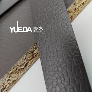 Wholesale Brown Leather Grain PVC Edge Banding Tape Realistic Textured Strong Adhesion from china suppliers