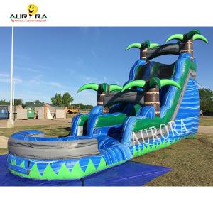 Wholesale Kids Commercial Inflatable Water Slide Playground Jungle Jump Water Slide from china suppliers