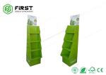 Customized Products Corrugated Floor Display Shelf , Supermarket Cardboard