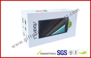 Wholesale White Cardboard Gift Boxes / Phone Case Box With C1S Paper Materials , Glossy Lamination from china suppliers