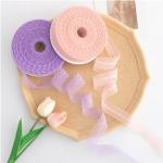 Customized Color 3cm Lace Ribbon for Wedding Dress Accessories Flower Bouquet
