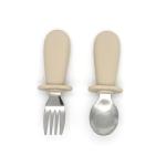 Baby laser LOGO Silicone Utensils Set For Toddler 1-3 Years Old