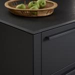 Modern Matte Acrylic Kitchen Cabinets Luxury Black Melamine Kitchen Wall