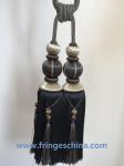 Hot selling custom long tassel fringe trimming for curtain attractive tieback