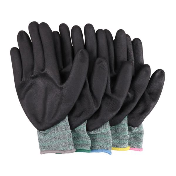 Hand painted with pu industrial working gloves
