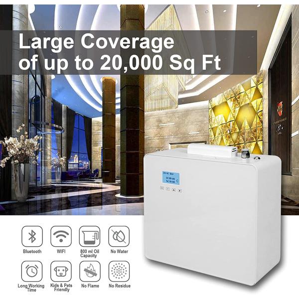 HOMEFISH Electric Aroma Diffuser Essential Oil Diffuser Air Freshener 800ml