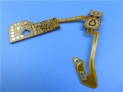 Single Layer FR4 stiffner Flexible PCB Board With White Silkscreen