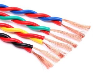 Wholesale 2 Core 0.75mm 1mm 1.5mm 2.5mm Fire Alarm System Cables Copper Core PVC Twisted Pair Flexible Cable from china suppliers