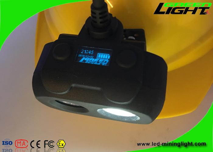 Dual Beam Rechargeable LED Headlamp IP68 Waterproof Light With Cree Led 15000lux