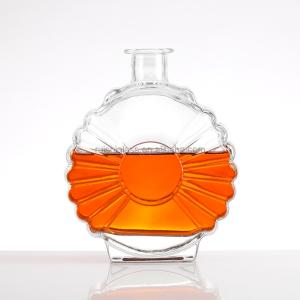 Wholesale Aluminum Plastic PP Collar Material 500ml 750ml 1000ml Brandy Glass Bottle with Cap from china suppliers