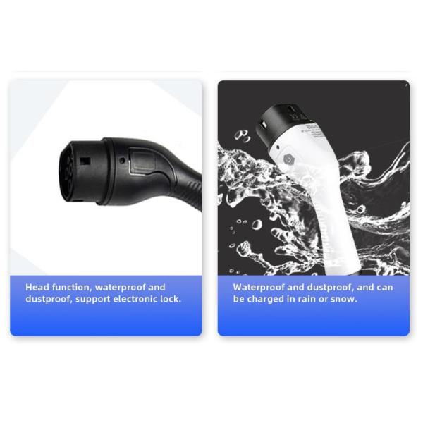 Type 2 Electric Car Charger Cord Extension Cable 16A / 32A Single Phase