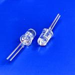 Green Color 5mm LED Diode 45deg 500nm Clear Round Head With Stopper For LED Turn