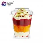 Wholesale eco friendly disposable 5 oz plastic milkshake smoothie cups with lids
