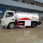 best price mini 5,000Liters oil tanker truck for sale, cheapest LHD diesel 5000