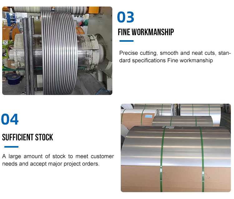 316 316L 430 Stainless Steel Cold Rolled Coil With 2B/BA/HAIRLINE/8K/NO.4 Finish