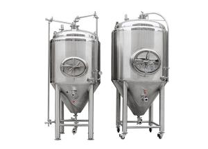 Wholesale 10HL Polished Stainless Steel 304 Cylindro Conical Fermenter With Side Manway from china suppliers