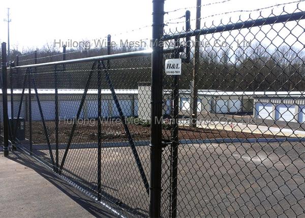 2.5mm 1.7mm Wire Diamond Chain Link Fence Heavily Galvanized Corrosion
