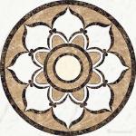 High End Polished Waterjet Marble Stone Floor Medallions For Hotel / Restaurant