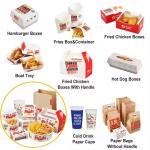 Burger French Fries Fried Chicken Hot Dog Packaging Paper Box Custom Printing