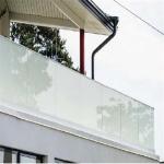 U Channel Glass Deck Railing Systems DIY Installation For Indoor / Outdoor