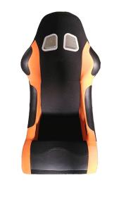 Wholesale Suede Material Black And Orange Racing Seats , Cars Bucket Seats Double Slider from china suppliers