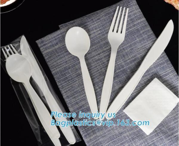 Quality Biodegradable disposable cutlery eco friendly plastic CPLA cutlery,Disposable Biodegradable Corn Starch Cutlery/Spoon for sale