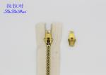 Antique Copper Clothes Cotton Zipper Ykk Teeth 4.5 Yg Slider 8cm - 18cm Or