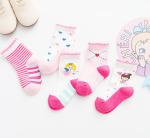 Pretty Colorful Toddler Girl Ankle Socks Lovely Soft Hand Feeling Any Logo