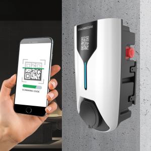 Wholesale Wallbox EV Charger 4m Cable RFID APP Control 7KW Type 2 Charger from china suppliers