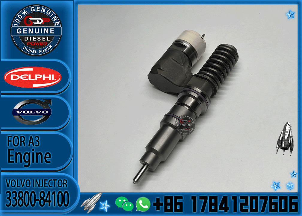 Common rail fuel injector 33800-84100 3964820 BEBE4B10101 8113092 EX631011 RG33966 33800-84001