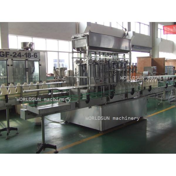 CE 4 Nozzles 1500BPH 1000ml Liquid Fertilizer Filling capping Machine