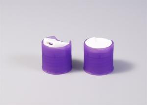Wholesale Purple / Blue Clear Plastic Caps , Light Pressure Plastic Container Caps from china suppliers