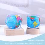 Polygonal Cylindrical Plexiglass Crystal Globe Paperweight , Clear Resin