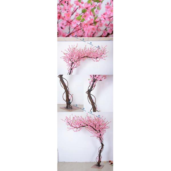 Artificial Cherry Spring Plum Peach Blossom Flower Branch For Office Building