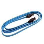1M 3.3ft Blue Straight Locking Latching SATA III Cable Serial