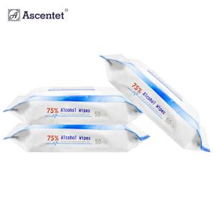 Wholesale Custom 75% Alcohol Wipes Individual Sanitizing Wet Towels Germicidal Antibacterial Wipes from china suppliers