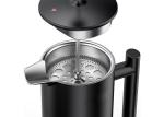Black Color Double Wall Coffee Plunger Ss French Press Coffee Maker 27/34/51oz