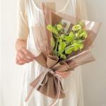 Floral Bouquet Wrapping Paper Waterproof And Solid Color For Flower Shop