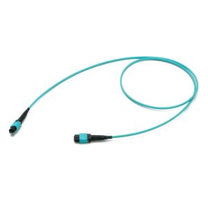 Wholesale 24 Fiber 12 Fiber MPO Patch Cable OM3 OM4 MPO To MPO from china suppliers