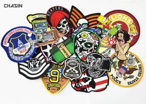 Wholesale Commercial Brand Embroidered Name Patches Laser Cut Border Max 12 Colors from china suppliers