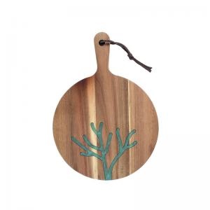 China Tabletop BSCI Wooden Chopping Board With Handle Kitchen Tools on sale