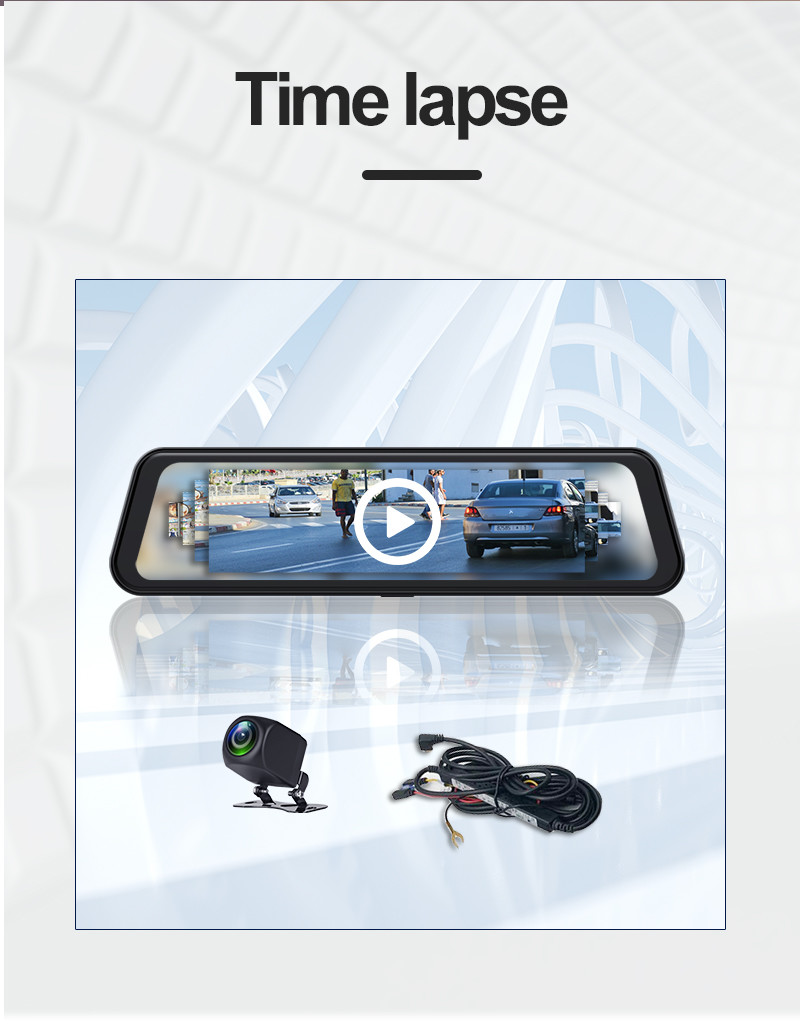 Android Auto Dash Cam Carplay With Reverse Camera Front 2K+Back 1080P